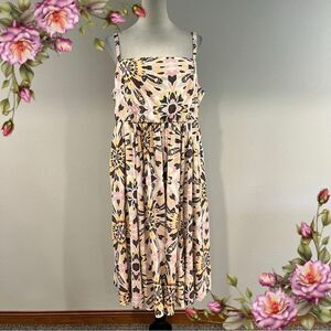 Torrid Floral Print midi Sundress with straps size 2
